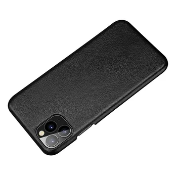 Resnično Pravega Usnja Slim Case Kritje za iPhone 11 Pro Max 11Pro XS XR X 10 Luksuzne Srčkan Ultra Tanek Težko Telefon Primerih Opremo