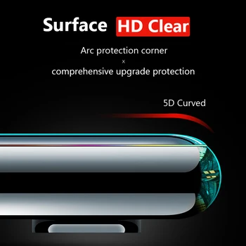 5D Ukrivljen Polno Kritje Screen Protector Čast 10 Čast 9 Lite Kaljeno Zaščitno Steklo Huawei Honor 10 Čast 9 Y9 2018 P Smart