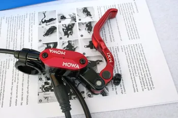 MOWA MX1 MTB Hidravlične Disk Zavore 160 MM rotorjev Spredaj in zadaj 545G gorsko kolo kolo zavore hidravlične disk levo, desno, rdeče