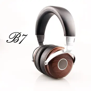 BLON BOSSHIFI B7 Lesene Slušalke Slušalke DJ Kovine, Hi-fi Stereo Slušalke Odprite Zaslon Slušalke Z Zlitine Berilij Voznik