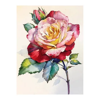 Cvetenje Velike Rdeče Rose Cvet Diamond Slikarstvo Cvetlični Krog Polni Sveder Nouveaute DIY Mozaik Vezenje 5D Navzkrižno Šiv Doma Dekor
