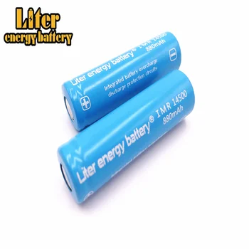 2pcs! Liter Energijo Baterijo 3,7 v 14500 Baterije 880mah Li-ionska Akumulatorska Baterija Za Led Svetilka Igrače Kolesa Žarnice Žarometa