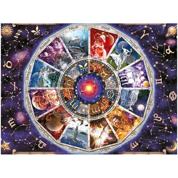 Celoten Kvadratni Krog Vaja Diy Diamond Slikarstvo fantasy Astrologija 5D Diamond vezenje Needlework Navzkrižno Šiv nebesno ZP-664
