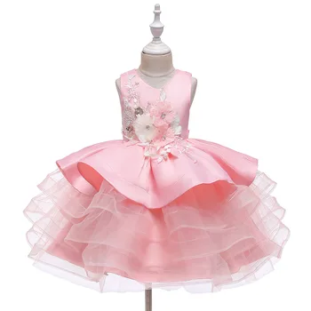 Poletje Baby dekle Božično zabavo Večplastna Torto Obleka za Malčke Dekliška Princesa Obleke Ljubezni Cvet Modni Obleki Dekleta Obleke
