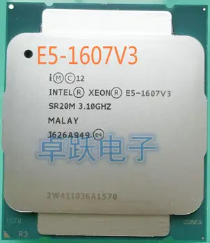 Original Intel Xeon E5-1607V3 E5 1607V3 različico OEM (ne es) 3.10 GHZ 10M 4CORES LGA2011-3 E5 1607 V3 Procesor brezplačna dostava