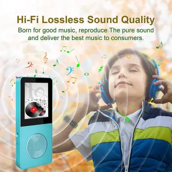 Mini MP3-hi-fi predvajalnik Z vgrajenim zvočnikom 8GB MP3 Predvajalnik z zvočniki mp4 mp4-predvajalnik mp 4 Vse Aluminij Zlitine walkman fm