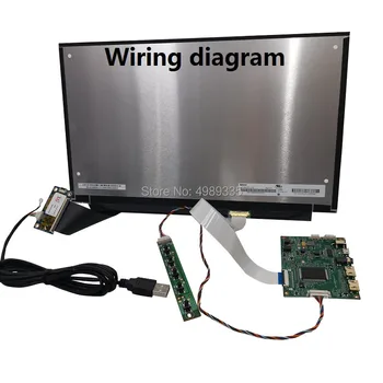 13,3-palčni zaslon na dotik modul za vgradnjo HDMI kapacitivni 10-točka USB5V napajanje rešitev