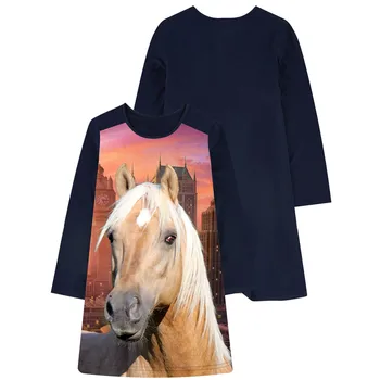 Dekleta Obleko modne Poletne konj Tiskanja Obleke za Dekleta Stranka Otroci Obleko 2-10Y obleko otroci