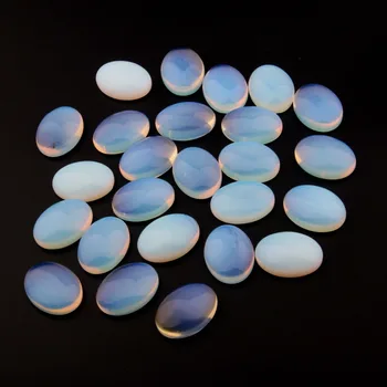 10PCS Naravnega Kamna Chrysoprase Opal Ovalne 10X14 12X16 13X18 15X20 18X25mm Jajce Obliko DIY Nakit