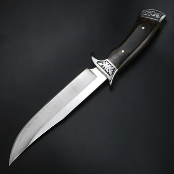 Prostem kampiranje, lov kratek nož visoko trdoto fiksno rezilo kratek nož self-defense nož večnamenski nož