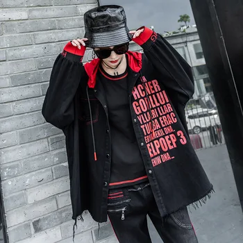 Max LuLu Jeseni Evropski Modni Oblikovalec Ženske Obleke Natisnjeni Hooded Jopiči Ženska Letnik Coats Punk Streerwear Plus Velikost