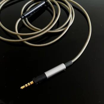 Zamenjava nadgradnjo Srebro Avdio Kabel z Oddaljenim Mic Za Ultrasone Podpisa Pro slušalke