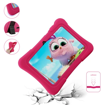 PRITOM K7 7 palčni Otroci Tablet Android 10.0 PC, 1 gb RAM 16GB ROM Quad Core Tablete, WiFi, Bluetooth, Dual Camera z Otroci Tablični Primeru