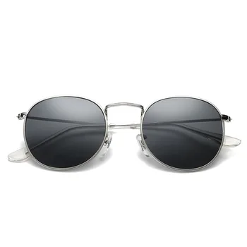 Novo 2019 dame sončna očala retro kovinski ovalne sončna očala za moške blagovne znamke oblikovalec sončna očala retro ženska sončna očala