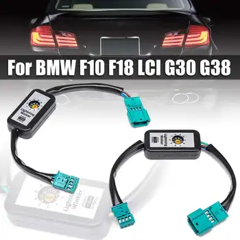 2 Kos Black Dynamic Obrnite Kazalnik Signala LED Luč Add-on Modul Kablu Žice Harnes Za BMW F10 F18 LCI G30 G38 2009-2016