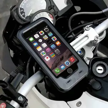 Anti-Spusti Nepremočljiva Kolesa Nosilec za Telefon, Stojalo Za IPhone XS X 8 7 6S Plus motorno kolo GPS Zajemajo Podporo Telefon Moto