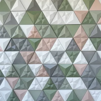 Trikotni cementa steni opeke silikagel plesni konkretne konkavno in konveksno TV ozadju dekoracijo sten kalupa