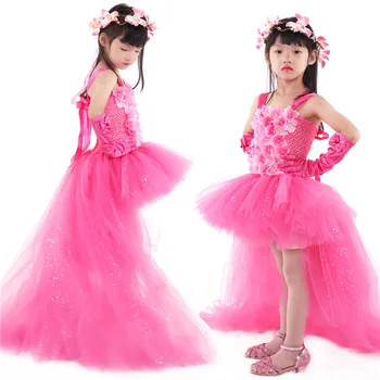 Za malčke Baby Dekleta, Kako Pink Princess Kostum Halloween Cosplay Oblačila Malčka Stranka igra Vlog Otroci Fancy Obleke za Dekleta, Otroci