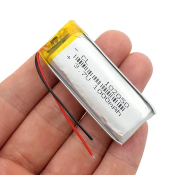 1000mah litij-ionsko polimer baterijo 3,7 V 102050 Za MP3, MP4 MP5 GPS KTV gospodinjstvo baterije ojačevalnik zvoka računalnik mikrofon