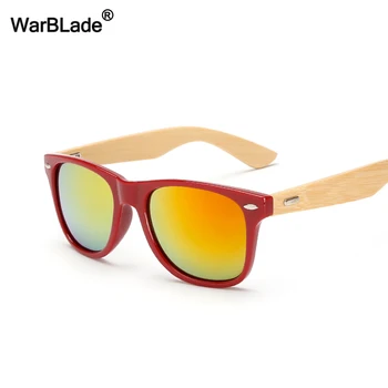 WarBLade Original Les, sončna Očala Moških Bambusa Stopala sončna Očala Moda za Ženske, blagovno Znamko, Design sončna Očala Odtenki očala 2018 Ročno