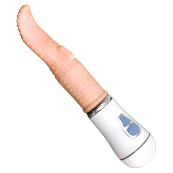 Jezik Dildo, Vibrator G-spot Klitoris Stimulator Spolnih Igrač Za Ženske Električni Lizanje Vibratorji Polnjenje prek kabla USB Ženski Masturbator