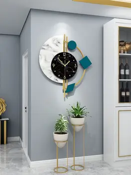 Nordijska luč luksuzni ura steno dnevno sobo sodoben preprostih gospodinjskih moda kreativno vzdušje, ki visi zid