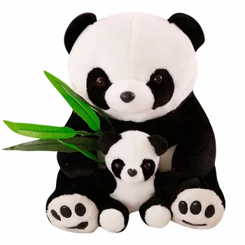 Novo Plišastih Panda Srčkan Igrače Plišaste Živali Lutka Mati In Sin Igrača Darilo za Otroke, Prijatelje Dekleta Doma Dekor Božično Darilo