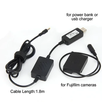 USB power bank polnilnik, kabel, NP-W126 nadomestno baterijo CP-W126 DC Spojnik za Fujifilm X-T3 X-PRO1 X-PRO2 HS33 HS30 HS50 EXR fotoaparati