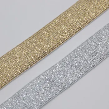 25 MM, Širina 5meters/paket Gold/Silver Visoke Kakovosti Najlon elastik Za Oblačilo Hlače Šivalni Pribor DIY