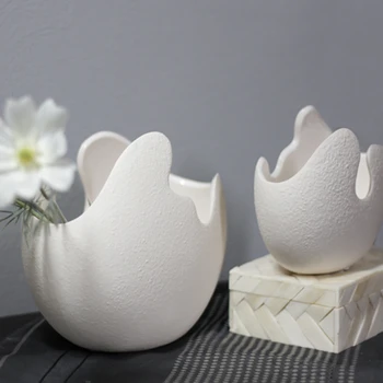 Sodobne Ustvarjalnosti Bele Keramične Vaze za Poročno Dekoracijo Doma Darilo Hydroponic Spraviti Osebnost Rastline Daffodil Vaza