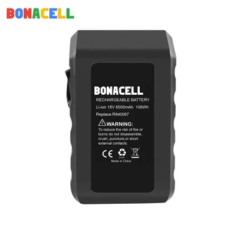 BONACELL 6.0 Ah 18V Li-ion Za RIDGID R840083 R840085 R840086 R840087 Polnilna RIDGID električno Orodje, Baterije Serije AEG Serije