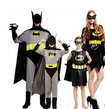 Vroče Halloween Kostumi Otroci, Otroci Abult Vampir Batman Kostum Cosplay Fantasia Disfraces igra uniforme Staršev otrok oblačila