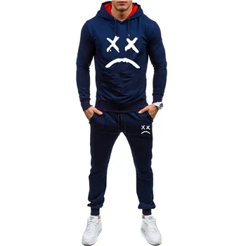 2020 nova velika moda za moške hooded bo ustrezala + priložnostne hlače, moške športne hlače za moške blagovne znamke hoodie boutique izraz tiskanje