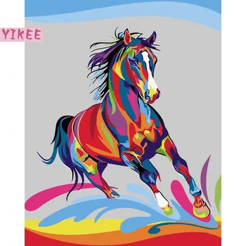 Barvo s številko kompleti za odrasle,Obarvana konj,barvanje z številkami za dekoracijo doma