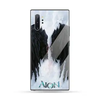 Z Angel Krila Najboljši Telefon Primeru Kaljeno steklo Za Samsung S6 S7 rob S8 S9 S10 e plus note8 9 10 pro
