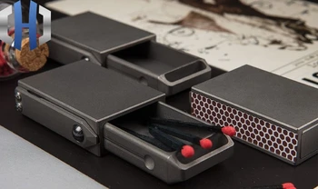 Ustvarjalne Prenosni Kompaktni EOS Titanove Zlitine Pripravi Matchbox Prostem Taktično Škatla za Shranjevanje