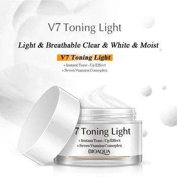 BIOAQUA blagovne Znamke V7 Vitamini Kreme za Beljenje Učinkovito Popravilo Grobo Kožo Gladko Nega Obraza Vlažilna dnevna Krema