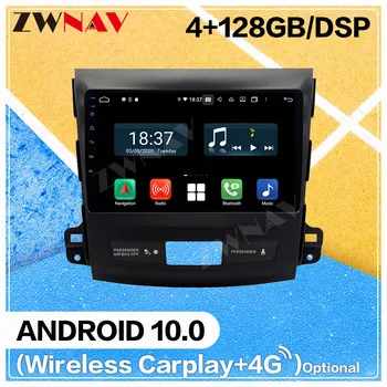 128G Carplay Android DVD Predvajalnik za Mitsubishi Outlander 2006 2007 2008 2009 2010 2011 2012 BT GPS Navi Radio Stereo Vodja enote