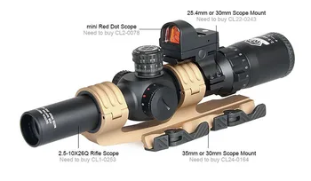 Canis Latrans Taktično puško Področji optične pogled puška področje + mini red dot sight airsoft oprema GZ1-0345