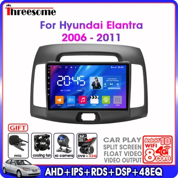 Android 10.0 4G 64 G 2 Din 4G DRŽAVA HD Avto Radio Multimedijski Predvajalnik Videa, za Hyundai Elantra 4 2006-2011 Navigacija GPS Auto Stereo