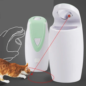 USB Polnilne Laserji Mačka Igrača Samodejno Obračanje Kazalec Interaktivnih Elektronskih Teaser Mačka Palico Igrače #7