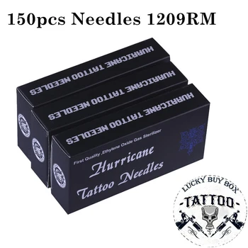 Sterilizirajte Tatoo Igle 1209RM Tatoo iglo 150PCS visoke kakovosti Krog Magnum Igle za Tatoo Pištolo Stroj