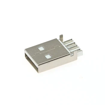50/100 kos veliko Moški Tip A 4p USB Priključek Plastične Lupine Jack Rep Plug Črna Priključki PCB Priključki DIY