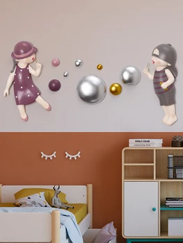 Otroška soba dekoracijo sten dekle, fant soba, spalnica vrtec v ozadju stene obesek mehurček dekle dekoracijo sten