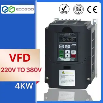 Inverter 5,5 KW 220 v 380 iz enofazni 220V gospodinjski električni vhod Tri-fazni izhod 380V