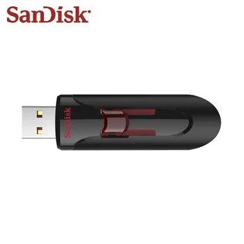 SanDisk Nastavljiv USB Flash Drive CZ600 USB 3.0 Flash Disk 128GB 256GB 64GB 16GB 32GB Black Pen Drive Visoke Hitrosti Pendrive