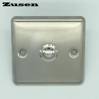 Zusen 19 mm, Vrata bell pritisni gumb z plošči gumb je Nikelj-medenina prevlečeno