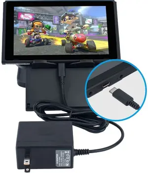 Original z Dvojno Napetostjo AC Power Adapter Polnilec za Nintendo Stikalo NS Igralno Konzolo Gamepad, USB, Tip C priključek za Polnilnik Dodatki