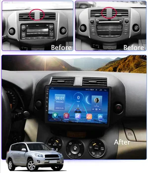 Android 9.0 DSP Avto Smart Radio Predvajalnik Za Toyota Rav4 2007-2011 Navigacijo, Bluetooth Zaslon IPS Podporo Carplay 2 din DVD Št.