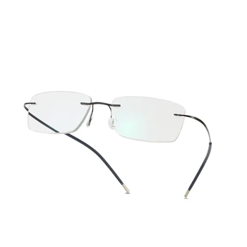Titana Rimless Očala za Kratkovidnost Očala Photochromic očala Moški Ženske Kameleon Očala, Leče z Dioptrije -1.0 1.5 2.0 2.5 3.0